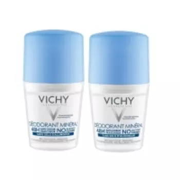 Vichy - Комплект: Минеральный дезодорант без солей алюминия 48 часов свежести,2 шт. по 50 мл, 1 шт