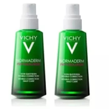 Vichy - Комплект: Нормадерм Фитосолюшн Корректирующий уход против несовершенств двойного действия, 2 шт. по 50 мл, 1 шт
