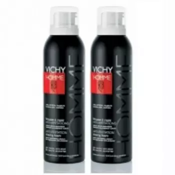 Vichy - Комплект: Пена для бритья для чувствительной кожи, склонной к покраснению 2 шт. по 200 мл, 1 шт