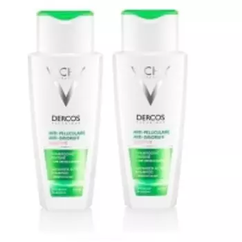 Vichy - Комплект: Шампунь-уход от перхоти для чувствительной кожи головы, 2 шт. по 200 мл, 1 шт