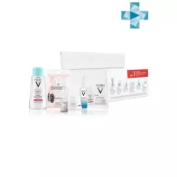 Vichy - Мини-набор для антивозрастного ухода за кожей (мицеллярная вода, 100 мл + минеральная маска-пилинг, 2 х 6 мл + сыворотка-филлер, 10 мл + крем-уход SPF 30, 15 мл + гель-сыворотка mineral 89, 10 мл + солнцезащитный флюид, 2 х 1,5 мл)