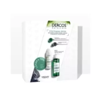 Vichy Набор Детокс: Глубоко очищающий шампунь Dercos Nutrients 250 мл + Сухой шампунь Dercos Nutrients 150 мл