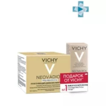 Vichy - Набор (уплотняющий дневной лифтинг крем для нормальной и комбинированной кожи, 50 мл + сыворотка для кожи в период менопаузы, 10 мл)