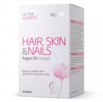 Vplab - Витаминно-минеральный комплекс для улучшения состояния волос, ногтей и кожи у женщин, 90 мягких капсул