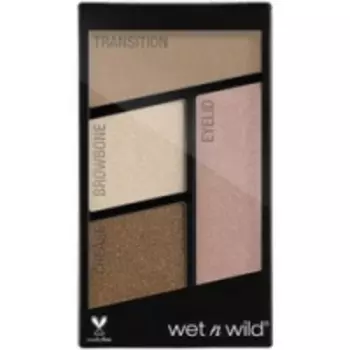 Wet-n-Wild Color Icon Eyeshadow Quad Walking on Eggshells - Палетка теней для век, 4 оттенка, тон E340b, 4,5 г