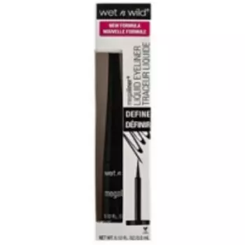 Wet-n-Wild Megaliner Liquid Eyeliner Traceur Liquide Black Noir - Подводка для глаз, тон E8711, 3,5 мл