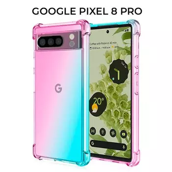 для Google Pixel 8 Pro Mix 1.5мм противоударный Розово зеленый