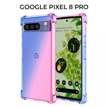 для Google Pixel 8 Pro Mix 1.5мм противоударный Сине розовый