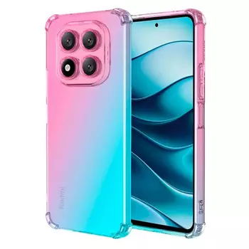 для Redmi Note 14 Pro Plus Krieger Mix 1.5мм противоударный Розово-зеленый