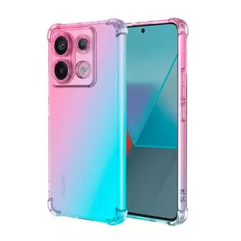для Xiaomi Poco M6 Pro противоударный Сине-Розовый