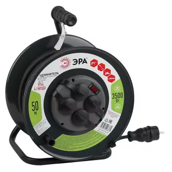 Удлинитель на катушке силовой Эра