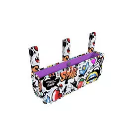 Декоративная подушка Райтон-Natura Карман Отто (Симпл Граффити/Симпл Сиреневый) 40x15