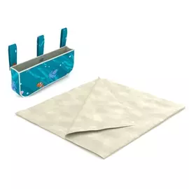 Декоративная подушка Райтон-Natura Текстильный комплект Отто-1 (Forest Море/Forest Светло-бежевый) 80x190