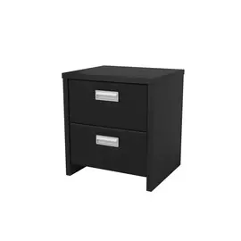 Тумба Орматек Como/Veda (2 ящика) ЛДСП (Черный/Черный) 452x404
