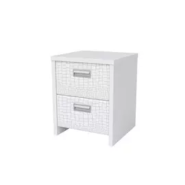 Тумба Орматек Como/Veda (2 ящика) ЛДСП (Белый/Кайман белый) 402x404