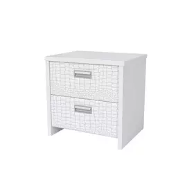 Тумба Орматек Como/Veda (2 ящика) ЛДСП (Белый/Кайман белый) 502x404