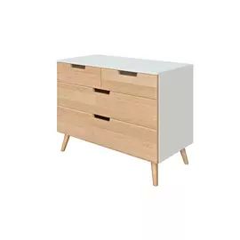 Тумба Райтон Комод Lagom (Белый Жемчуг/Лак матовый) 100x50