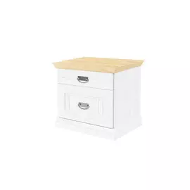 Тумба Райтон-Natura Olivia (Белая эмаль + Антик) 61x46