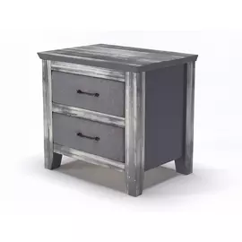 Тумба Райтон-Natura прикроватная Vester Antic (Лофти Серый/Серая эмаль с белой патиной (браширование)) 55x40