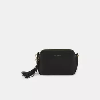 АУГС335300 Сумка женская искусственная ко жа,210х90х160,черная