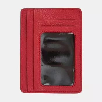 АУГЮ006100 Картхолдер женский натур.кожа 130*96*10,красный