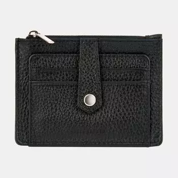 АУГЮ008300 Кредитница мужская натуральная кожа,121*90*6,черная