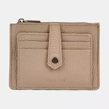 АУГЮ008400 Кредитница женская натуральная кожа,121*90*6,бежевая