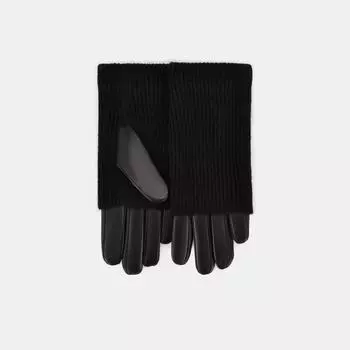 АУГП115100 Перчатки женские,Ralf Ringer,н атуральная кожа,черные