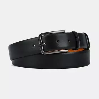 АУГР091200 Ремень мужской натур.кожа, 115-125см,черный