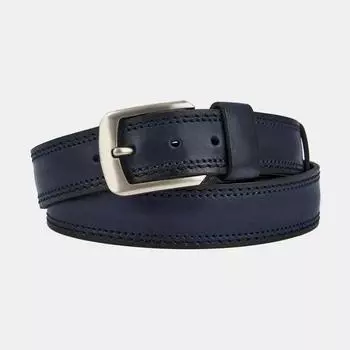 АУГР092400 Ремень мужской натур.кожа, 120-130см,синий