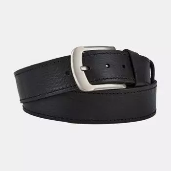 АУГР092000 Ремень мужской натур.кожа, 120-130см,черный