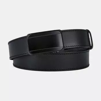 АУГР091000 Ремень мужской натур.кожа, 120-125см,черный