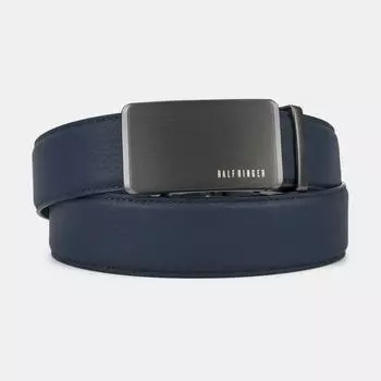 150413P-22269-04 Ремень мужской Ralf Ringer,нат ур.кожа,125х3,5см,синий