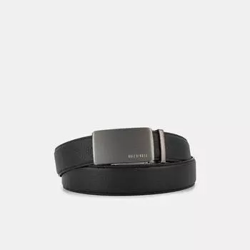 АУГР096300 Ремень мужской Ralf Ringer,нат кожа,130х3,4,черный