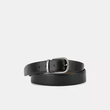 АУГР096700 Ремень мужской Ralf Ringer,нат ур.кожа,130х3,4,черн