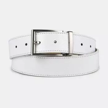 150413P-14287-11/12 Ремень женский Ralf Ringer,нат ур.кожа,115х3,4см,белый/бежев