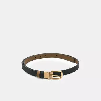 АУГР095700 Ремень женский Ralf Ringer,нат ур.кожа,115х2,8,черн/коричнев