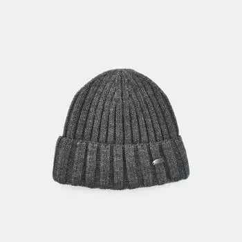 АУГЧ089900 Шапка мужская Ralf Ringer 50% шерсть,50%акрил,серая