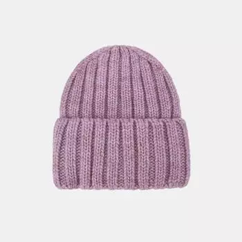 АУГЧ098200 Шапка женская Ralf Ringer, 50% шерсть,50%акрил,лиловая