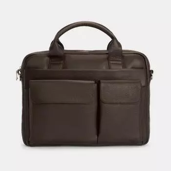 АУГС190000 Сумка мужская нат.кожа 360*270*70 коричневая