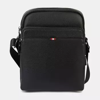 41-234-31-4 Сумка мужск.18х25х7 Portofiano 100% экокожа черная