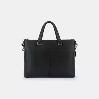 АУГС330000 Сумка мужская натуральная кожа ,370x50x270,черная