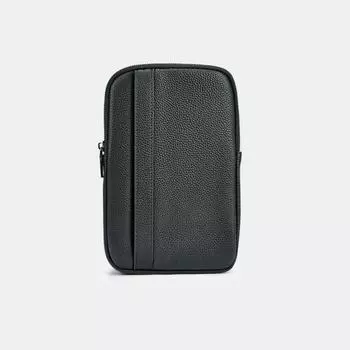 АУГС329700 Сумка мужская натуральная кожа ,160х50х250,черная