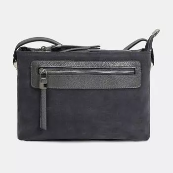 АУГС260000 Сумка женская натур. кожа 270*190*70 серая