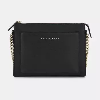 АУГС319500 Сумка женская, натур.кожа 250х80х200,черная