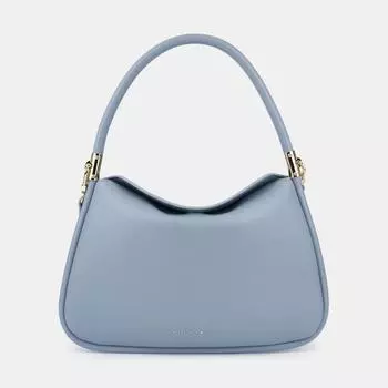 АУГС319900 Сумка женская, натур.кожа 330х25х260,голубая