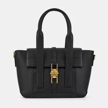 АУГС319100 Сумка женская, натур.кожа 340х130х220,черная