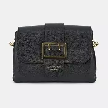 MV-J655-D28 Сумка женская Marina Volpe,нат ур.кожа,280x60x190,черная