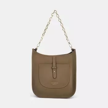 MV-J917-D40 Сумка женская Marina Volpe,нат ур.кожа,260x90x280,бежевая