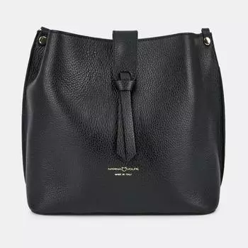 MV-C631-D28 Сумка женская Marina Volpe,нат ур.кожа,290x120x260,черная